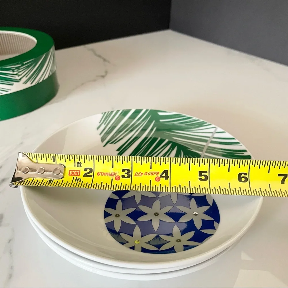 SET of 3 Ornament Appetizer/Dessert Plates by Crate&Barrel